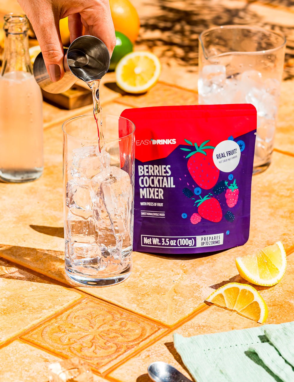 Berries Cocktail Mixer (Real fruit with pieces) - 3.5 oz