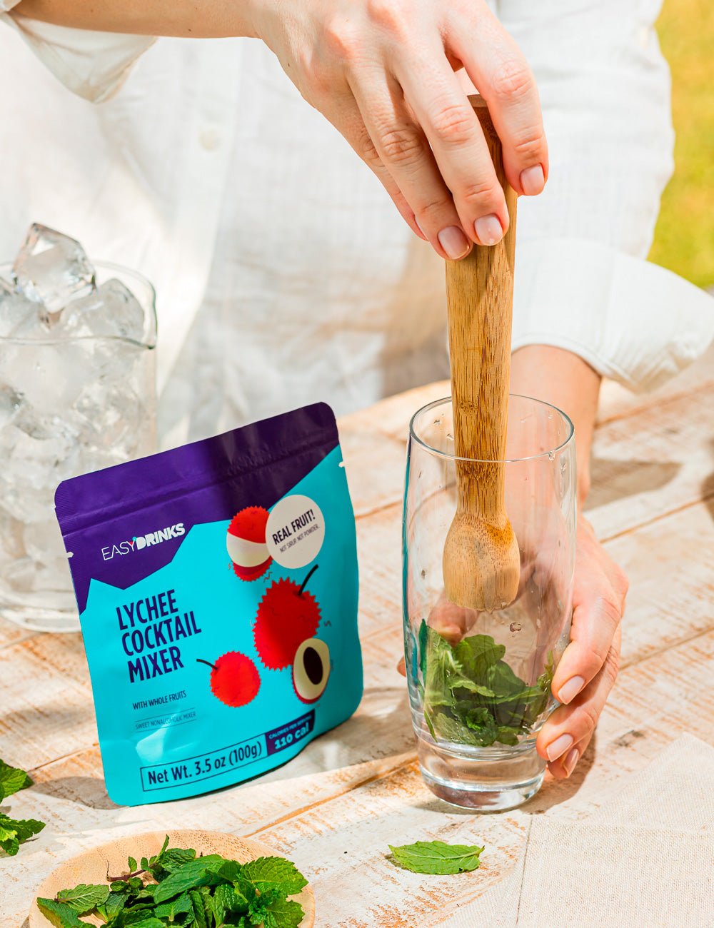 Lychee Cocktail Mixer (With whole fruits) - 3.5 oz