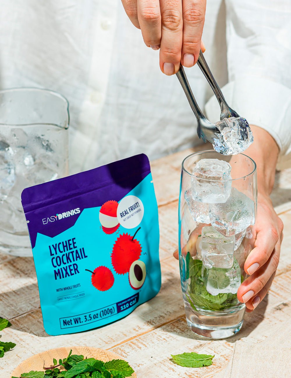 Lychee Cocktail Mixer (With whole fruits) - 3.5 oz