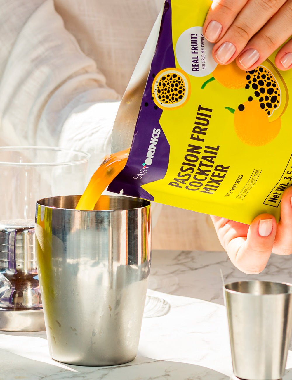 Passion Fruit Cocktail Mixer (Real fruit with seeds) - 3.5 oz