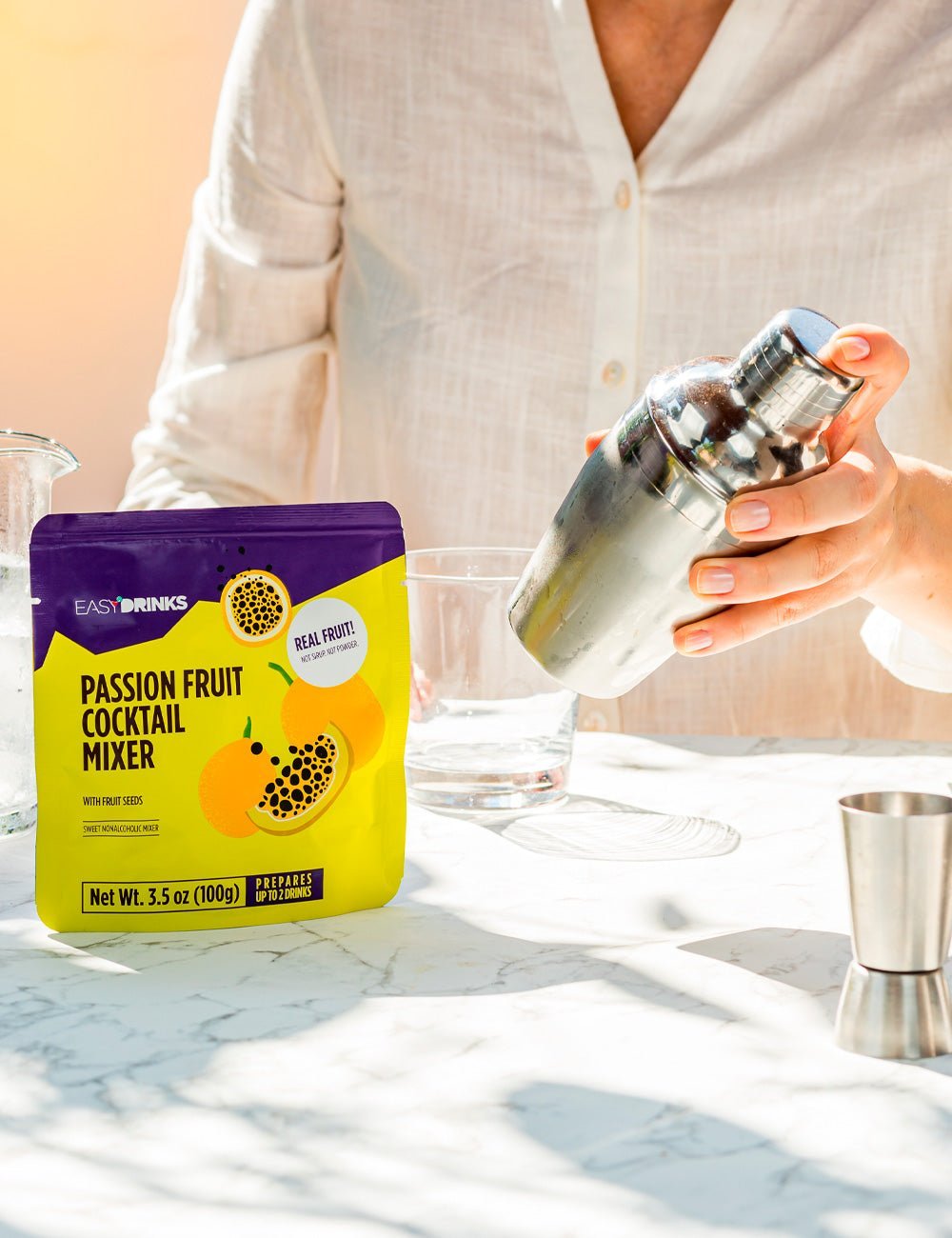 Passion Fruit Cocktail Mixer (Real fruit with seeds) - 3.5 oz