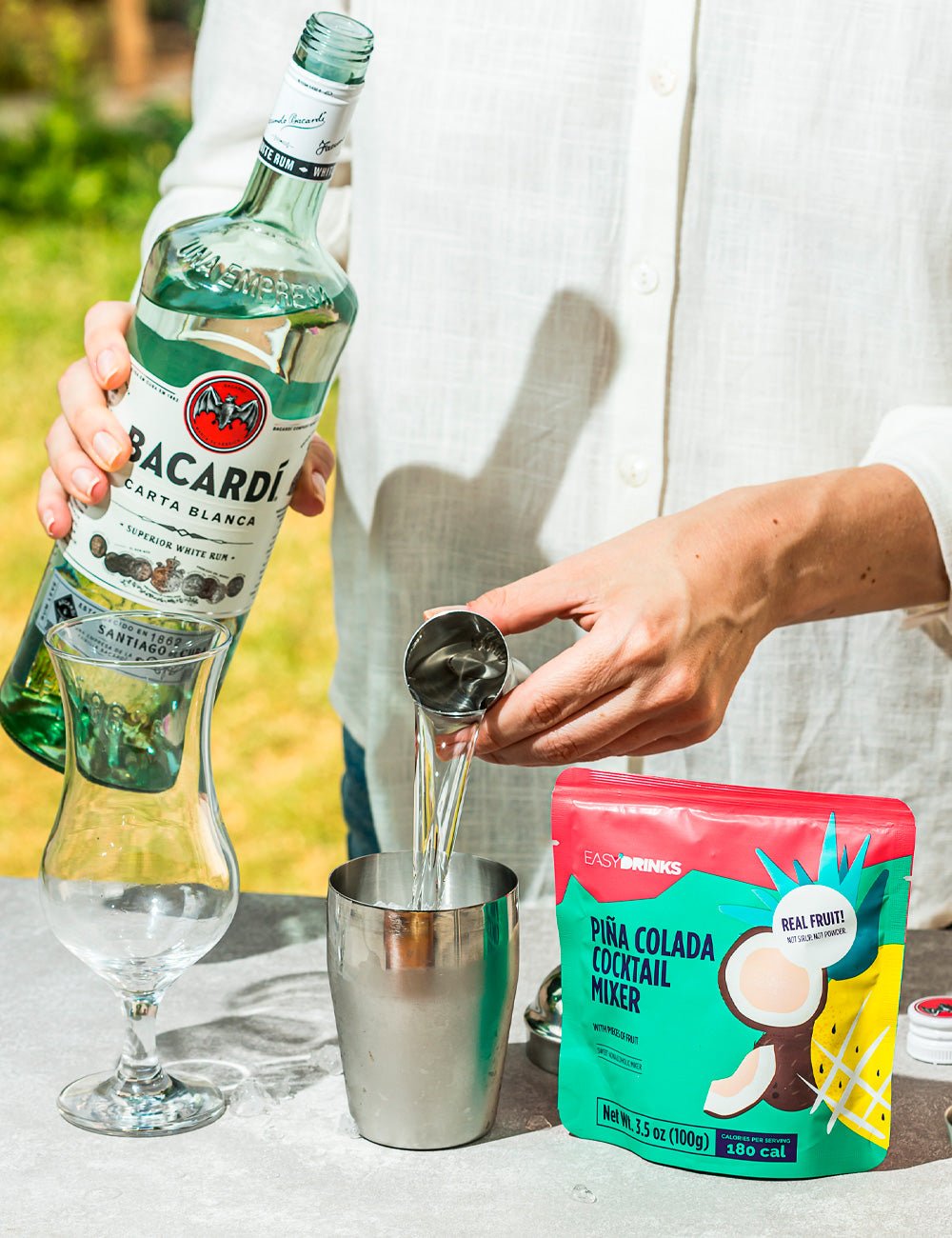 Piña Colada Cocktail Mixer (Real fruit with pieces) - 3.5 oz